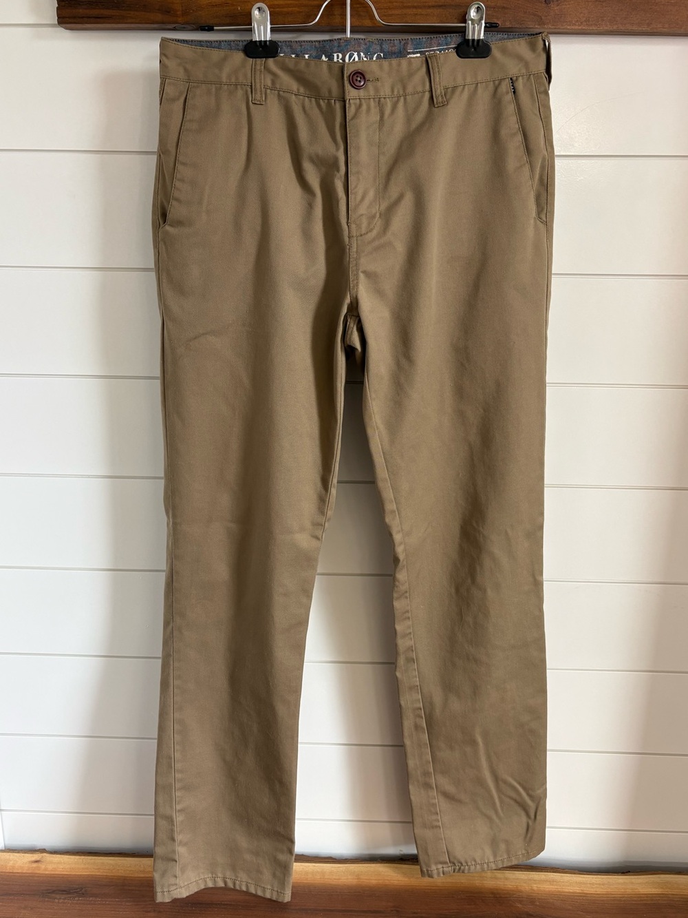 Billabong Men's Khaki/Tan straight Carter Pants 32 x 32